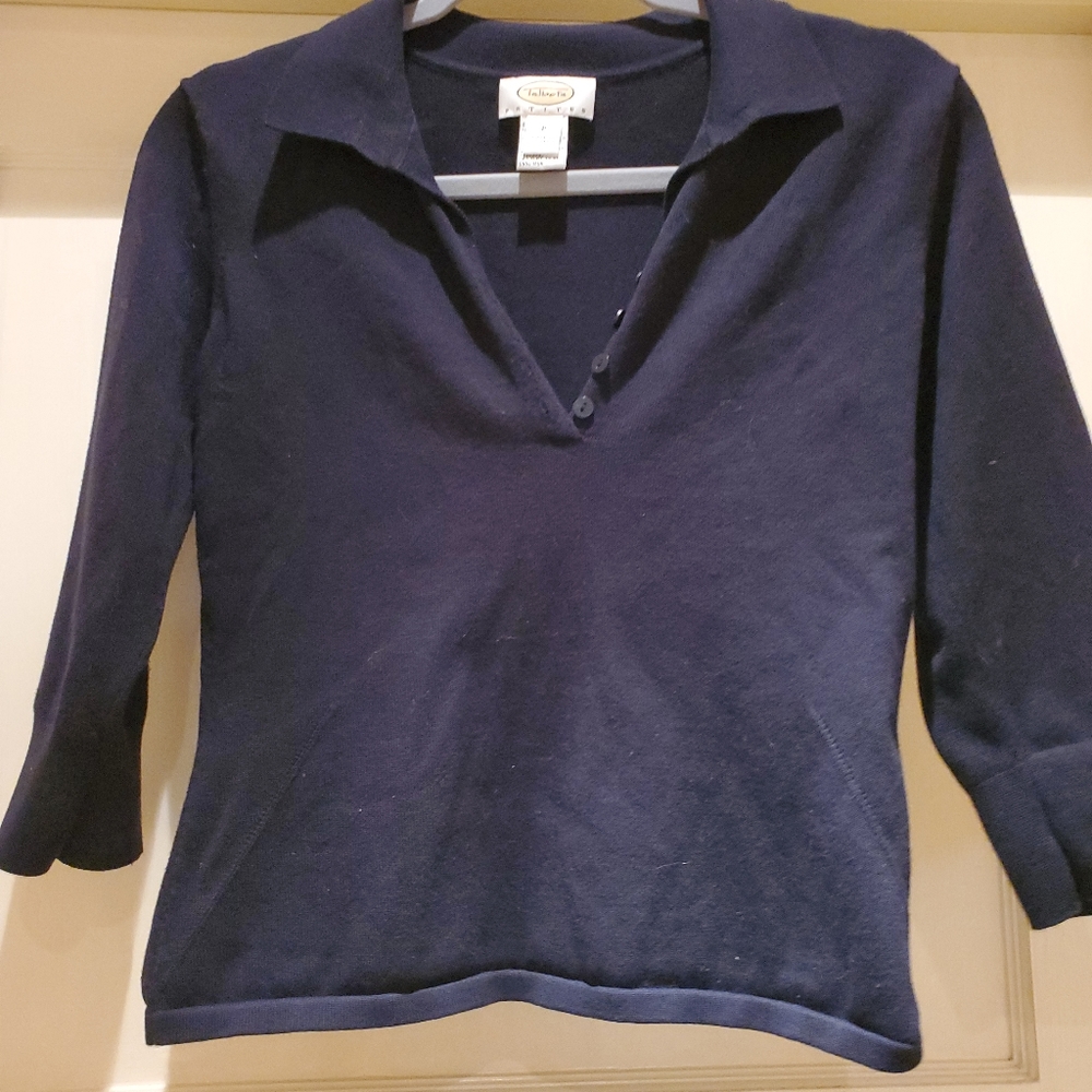 Talbott black sweater top